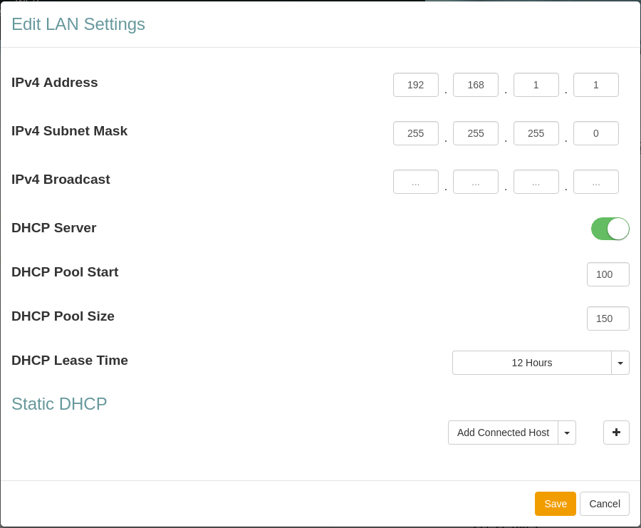 LAN Settings