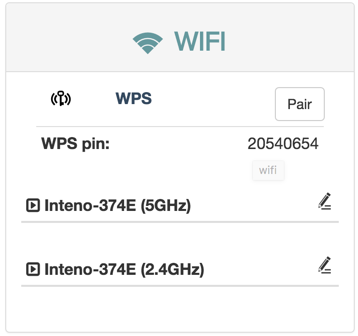 WiFi panel